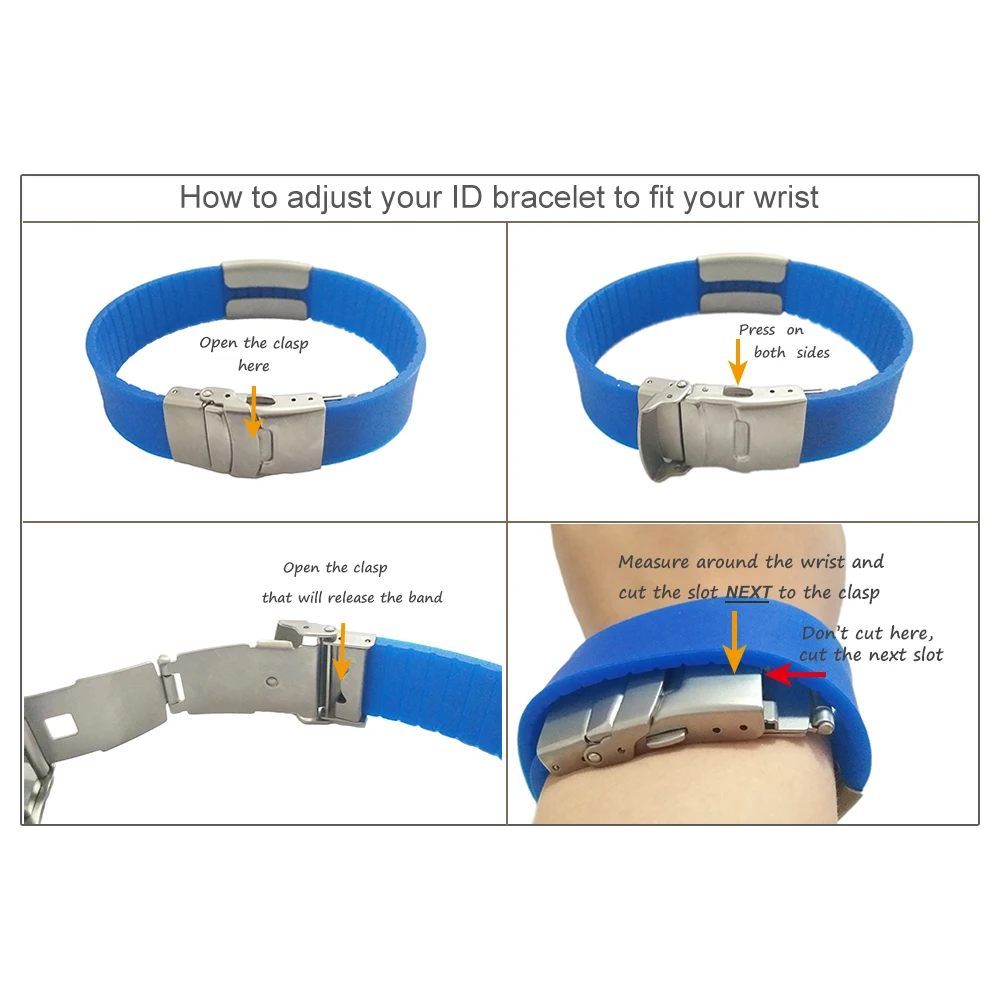 Custom Children ID Bracelet Child Engraved Identification Bracelets Baby SOS Wrist Band Kids Boys ID Safety Silicone Wristbands silicone bracelet anti lost wristband medical alert bracelet