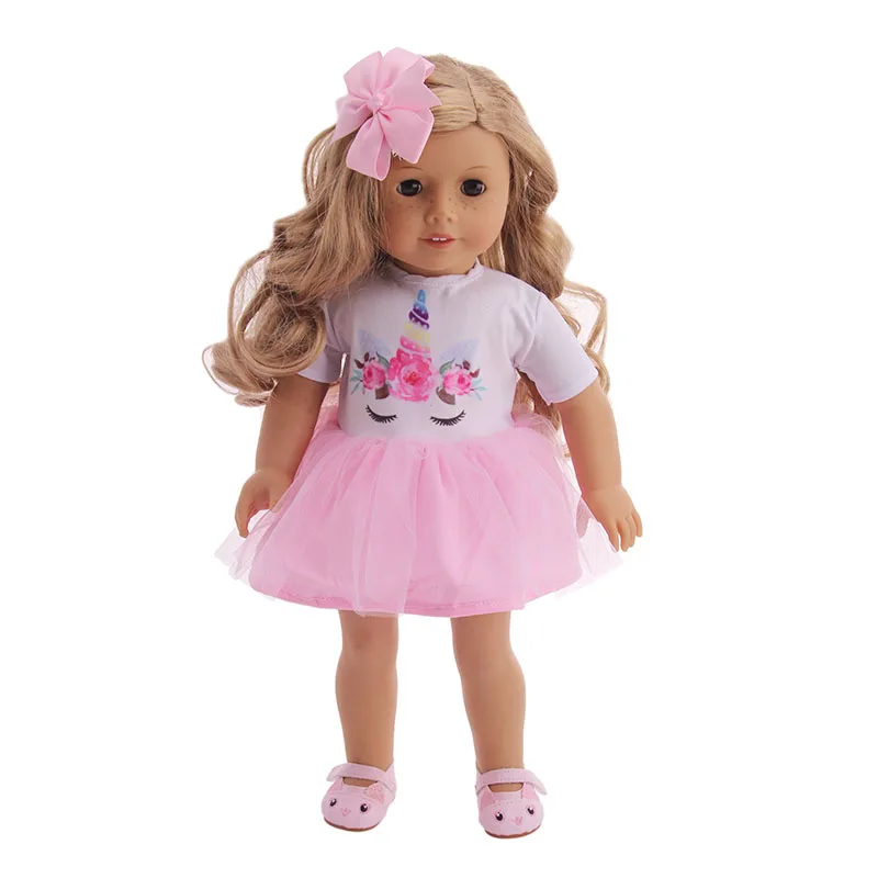 Doll clothes 3 pcs / set of headscarf+ vest+ pants, for 18-inch American 43 cm born doll Christmas, girls toys, birthdaygifts - Цвет: n1727