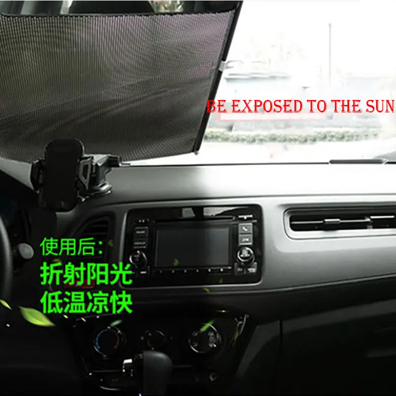 

Car Sunshade Curtain Rear Side Window Front Back Windshield Sun Block Blinks Black Cover Suction Cup Universal Cars Accessories