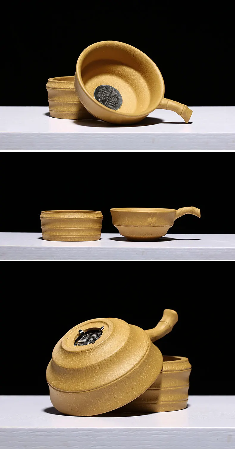 Yixing глина бамбуковый ситечко для чая чай оптом церемония Аксессуары сегмент грязевой чай заварочный фильтр ручной работы чай украшения Аксессуары