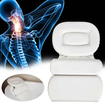 

Home Spa Relaxation 3 Panel Neck Support Hot Tub Luxury Bathroom Accessories For Shoulder Bath Pillow Waterproof Suction Cups
