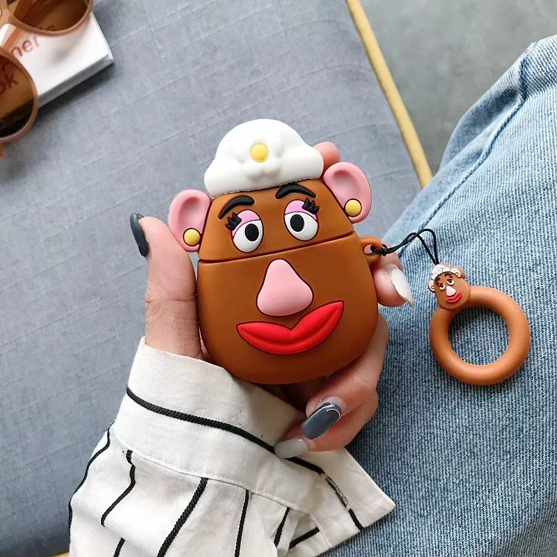Горячая 3D милый Dumbo Минни Дейзи Беспроводная bluetooth-гарнитура силиконовый чехол для Airpods Earphne защитный противоударный Чехол Чехлы - Цвет: 23