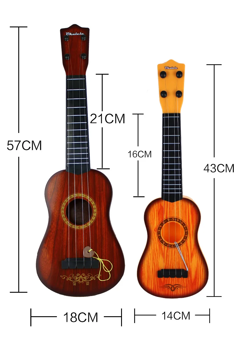 Детские Инструменты для игры на гитаре Dreamy Wood Grain обучающая модель стальная струна укулеле игрушка для раннего образования
