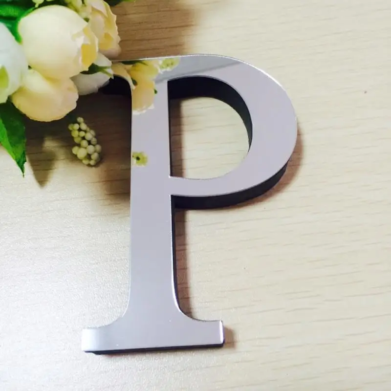 Зеркальные настенные наклейки 3D домашний декор креативная гостиная Английский