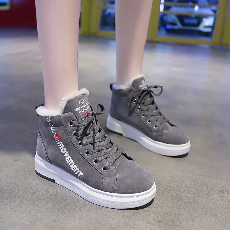 Women Boots Winter Warm Snow Boots Women Faux Suede Ankle Boots For Female Winter Shoes Botas Mujer Plush Shoes Woman WSH3132