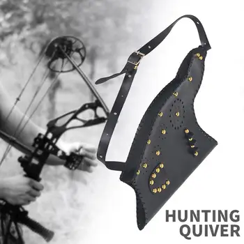 

Bow Bag Hunting Bow Bag Leather Black Decoration Outdoor Gadgets Bowstring Archery Portable Durable Cool Package