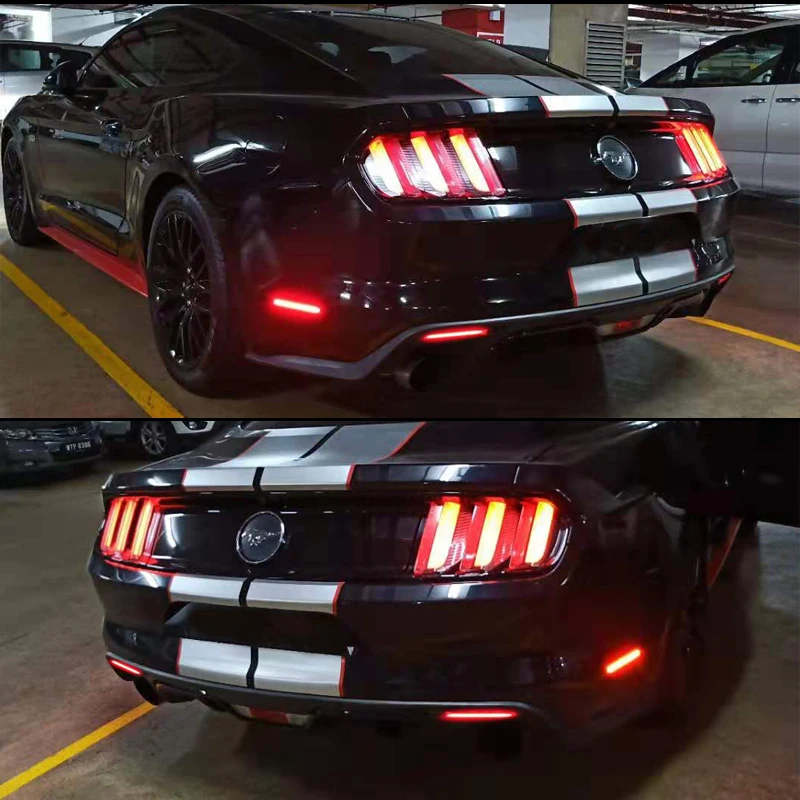 IJDM 3D оптические светодиодные лампы для 15 17 Ford Mustang светодиодный задние боковые
