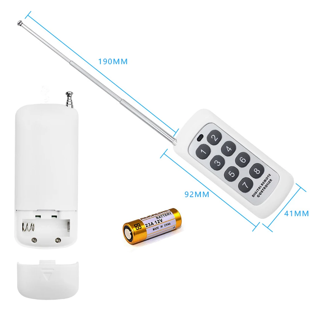 sem fio interruptor de controle remoto ac rf relé módulo receptor canal transmissor diy casa inteligente