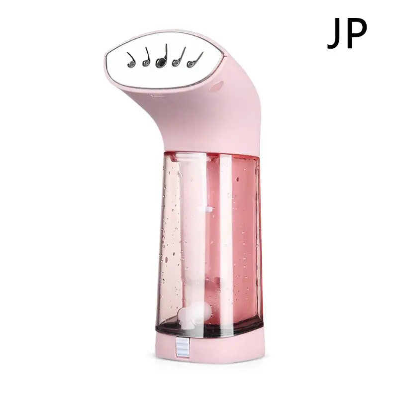 Pink JP Мини портативный паровой утюг Handel, Электрический быстрый нагрев для одежды, горизонтальное вертикальное отпаривание для дома и путешествий - Цвет: Pink JP