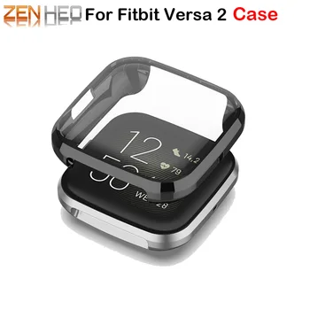 

Plating TPU Slim Smart Watch Protective Case Cover for Fitbit Versa 2 Protector Frame For Fitbit Versa 2 Smartwatch Accessories