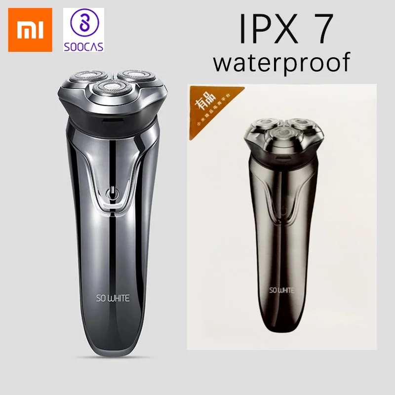 Электробритва xiaomi бритва станок для бритья для влажной бороды Триммер перезаряжаемый 3D смарт-контроль станок для бритья бороды 4 - Цвет: XMTES3