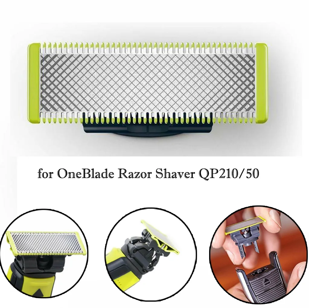 

3PC For Philips-OneBlade-Razor-Shaver QP210/50 Replacement Blade Head One Blade Glide Coating Durable For Philips-OneBlade