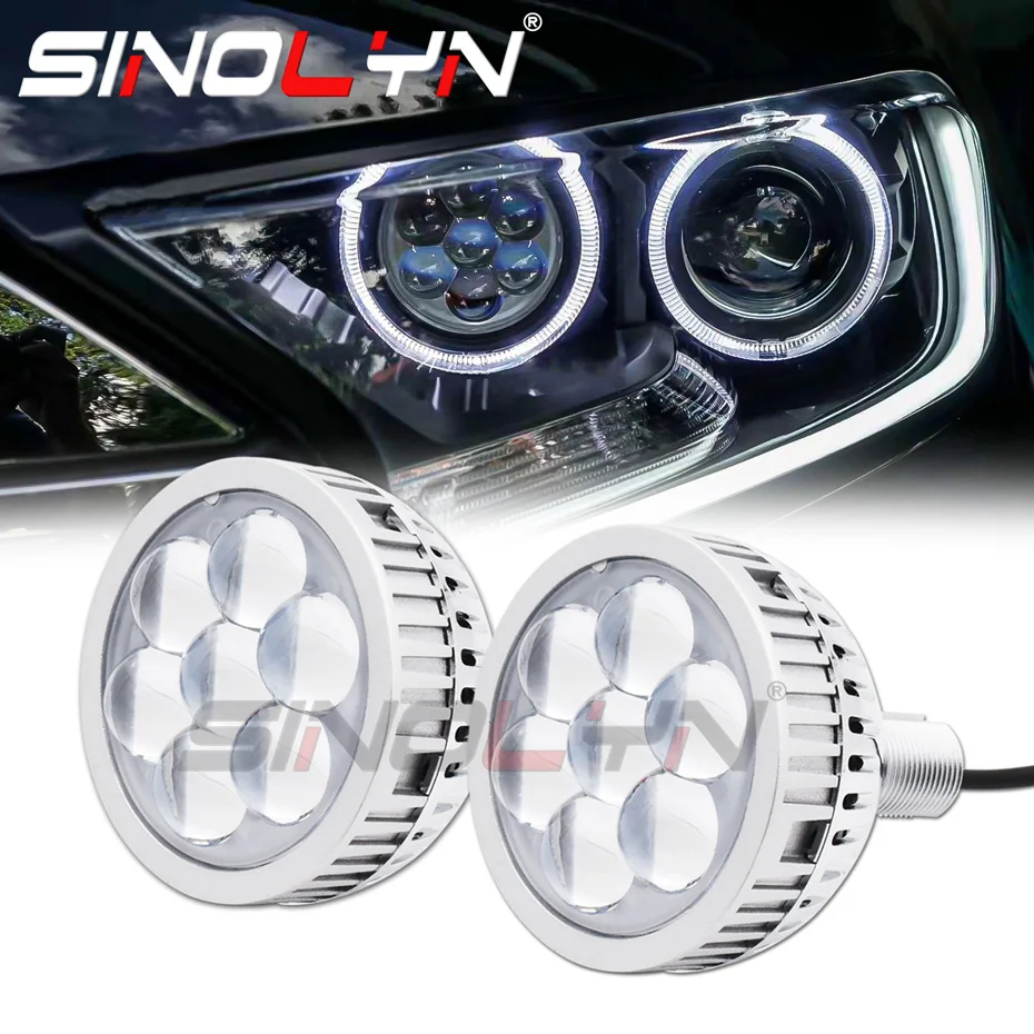 Sinolyn H7 светодиодный проектор фара дьявола демона контактные линзы для глаз H1 9005