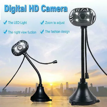 

480P Desktop Webcam Computer Laptop Flexible Neck USB 3.0 30FPS Webcam for Online Course Internet Meeting