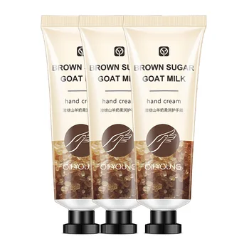 3pcs Ou Liyuan sugar Goat Milk Hand Care Cream moisturizes