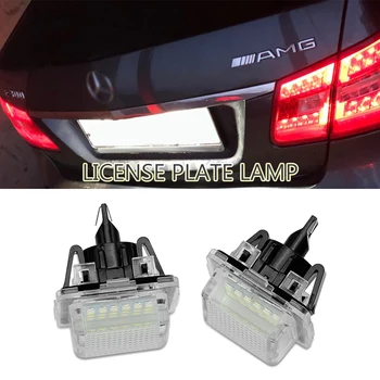 

2 Pcs LED License Number Plate Light Bulbs Lamps for Mercedes Benz C207 C216 W204 W212 W221 S204 S212 M8617 C/CL/S/E-Class