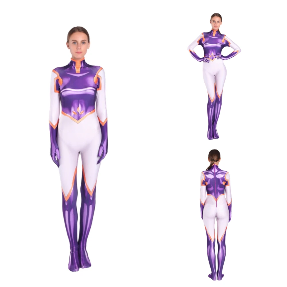 

My Hero Academia mt lady Cosplay Costume AllMight Zentai Bodysuit Suit 3D printing Anime Jumpsuit halloween costumes for women