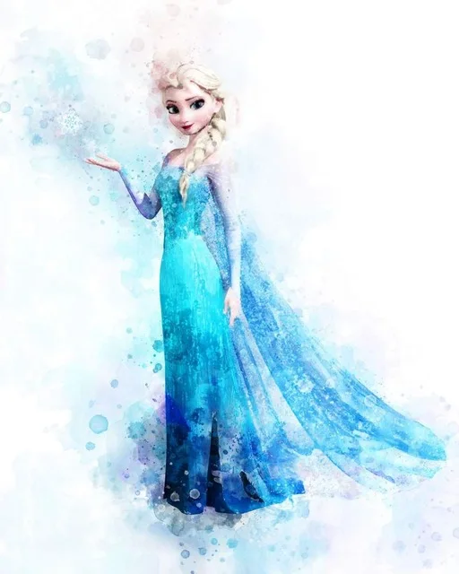 All-Princess-Watercolor-Painting-Canvas-Print-Nursery-Wall-Art-Poster-Elsa-Anna-Party-HD-Picture-Baby.jpg_640x640