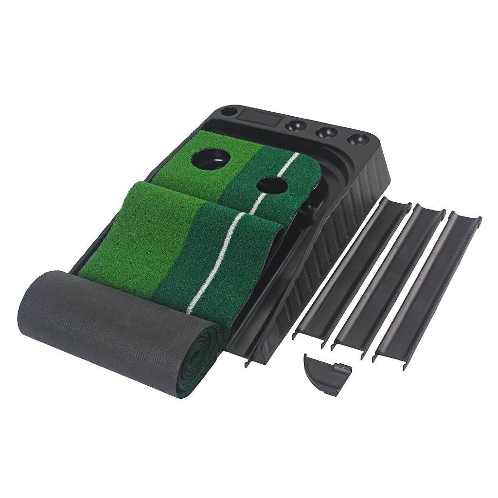 

Indoor Golf Putting Mat Portable Practice Golf Artificial Grass Long Track