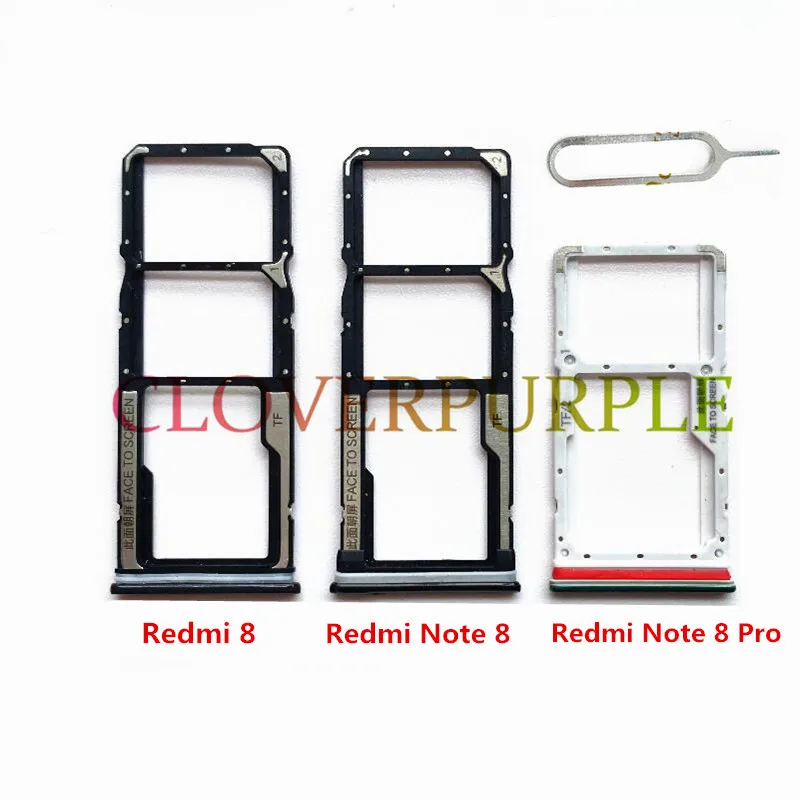 1X лоток для SIM карты держатель адаптер Xiaomi Redmi 8 Note Pro + Бесплатный разъем открытия