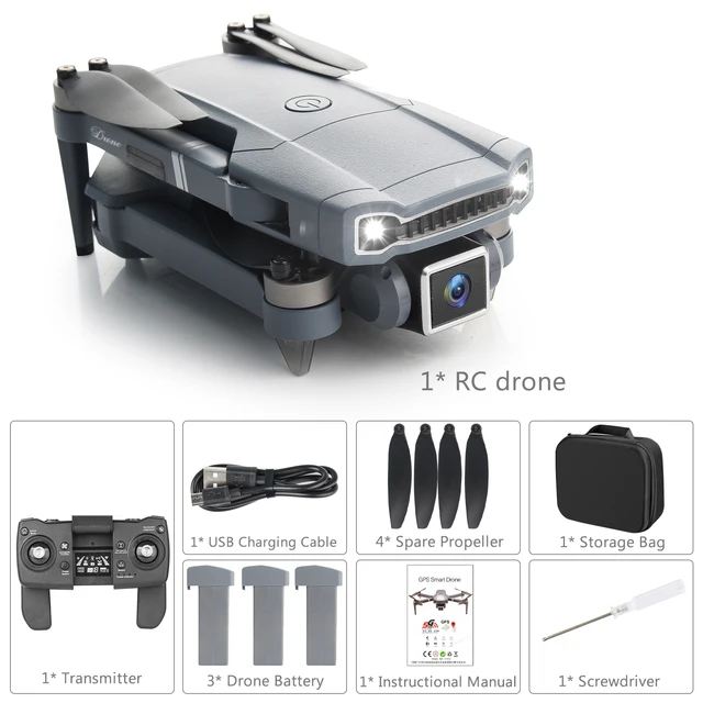 S179 GPS RC Drone with Camera 6K 5G WiFi FPV Optical Flow Positioning Quadcopter Brushless Motor 800m Control Distance Dron