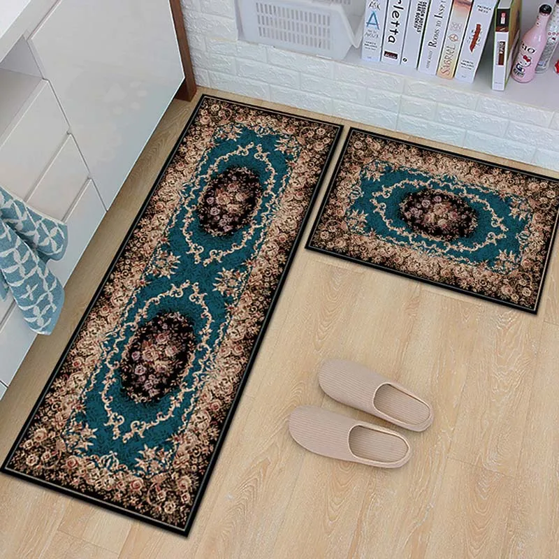 Европейский стиль моющийся коврик для входной двери коврик для кухни длинный ковер уличный коврик для гостиной ковры для спальни домашний декор