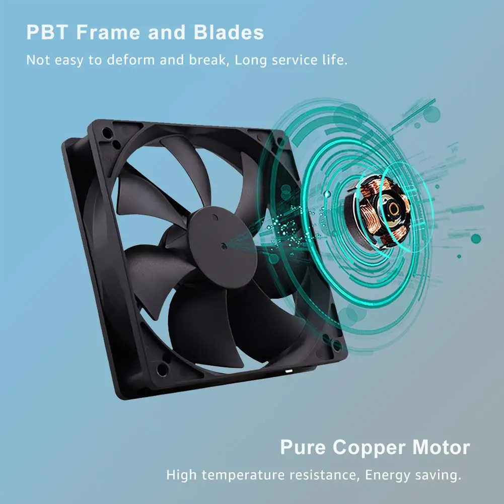 Ventiladores USB Alimentados por GDSTIME, 2 em
