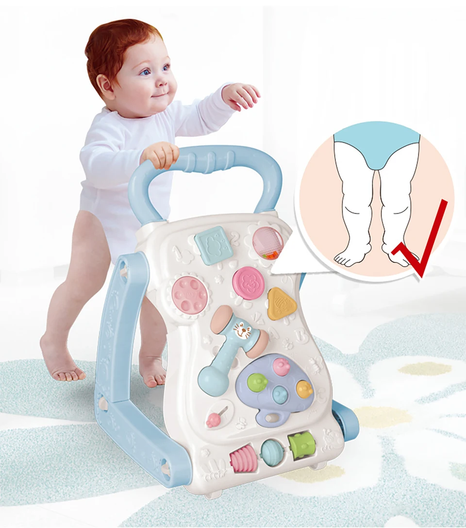 IMBABY baby walker Многофункциональная игрушка-ходунок треугольная структура анти-Роллер ходунки для детей обучающая игрушка-ходунок