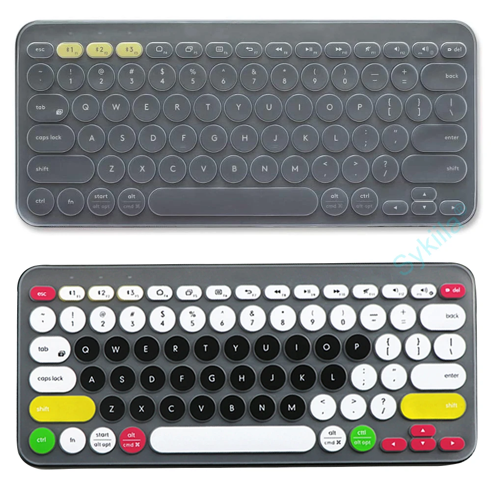 K380 Keyboard Cover For Logitech K380 For Logi Wireless Clear Black