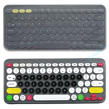 K380 teclado capa para logitech k380 para logi sem fio claro preto protetor de pele filme silicone tpu inglês rosa coreano