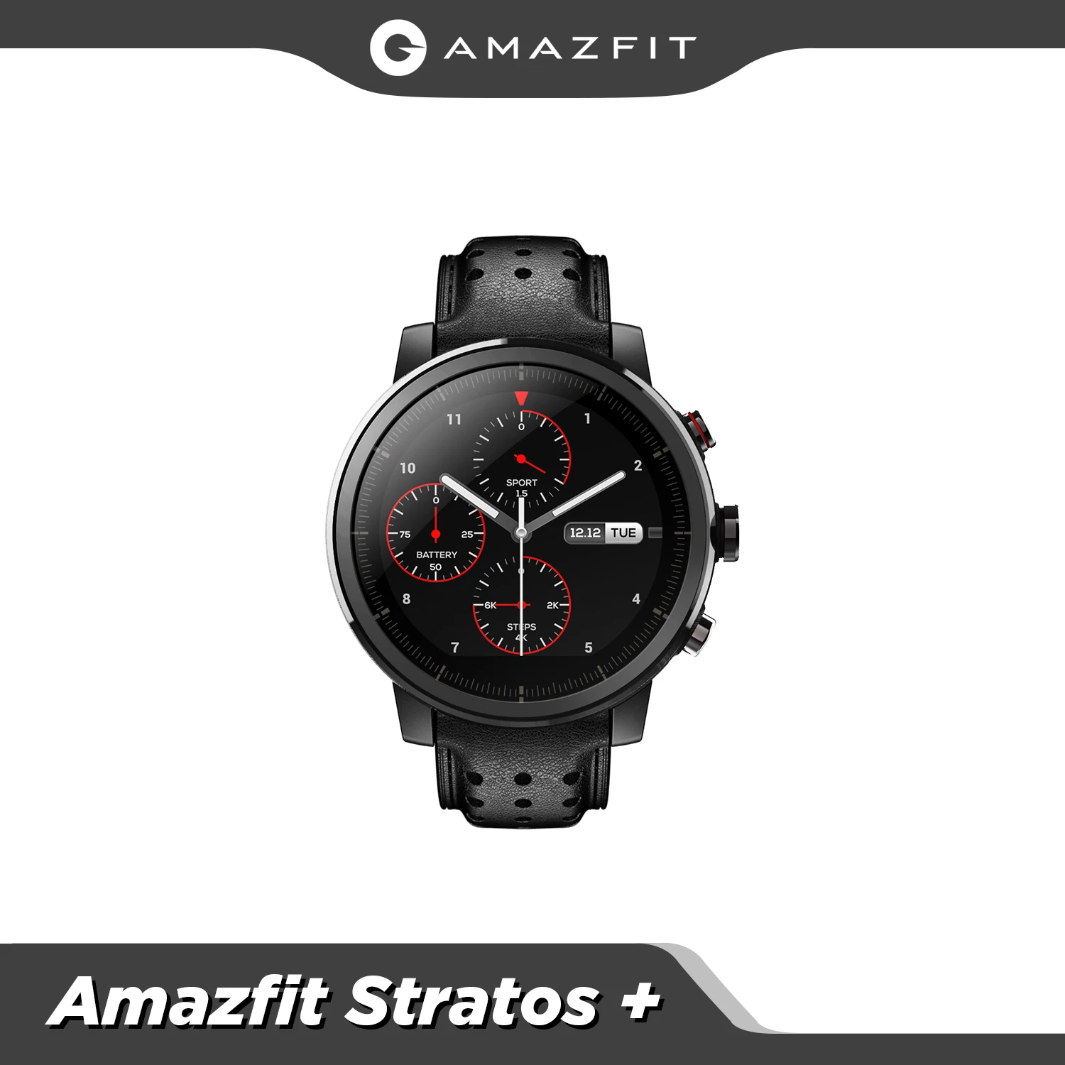 Permalink to 2019 New Amazfit Stratos+ Flagship Smart Watch Genuie Leather Strap Gift Box Sapphire 2S