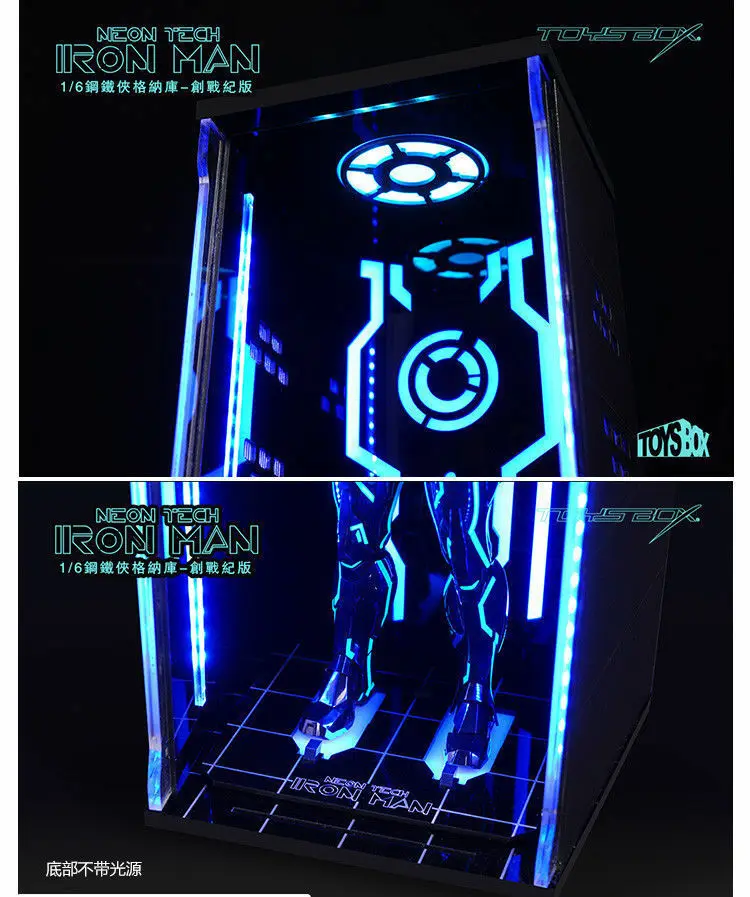 1/6 TOYS BOX Iron Man Hangar 4.0 MK4 Dustproof Figure Display Box Case Model 