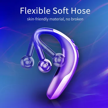 

5.0 Fast Charging Bluetooth Earphone Hook Wireless Headset Handfree 190mAh with Microphone