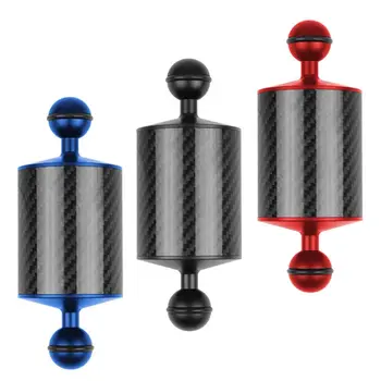 

60mm Carbon Fiber Float Buoyancy Aquatic Arm Dual Ball Floating Arm Camera Underwater Diving Tray Diving Photography Accessories