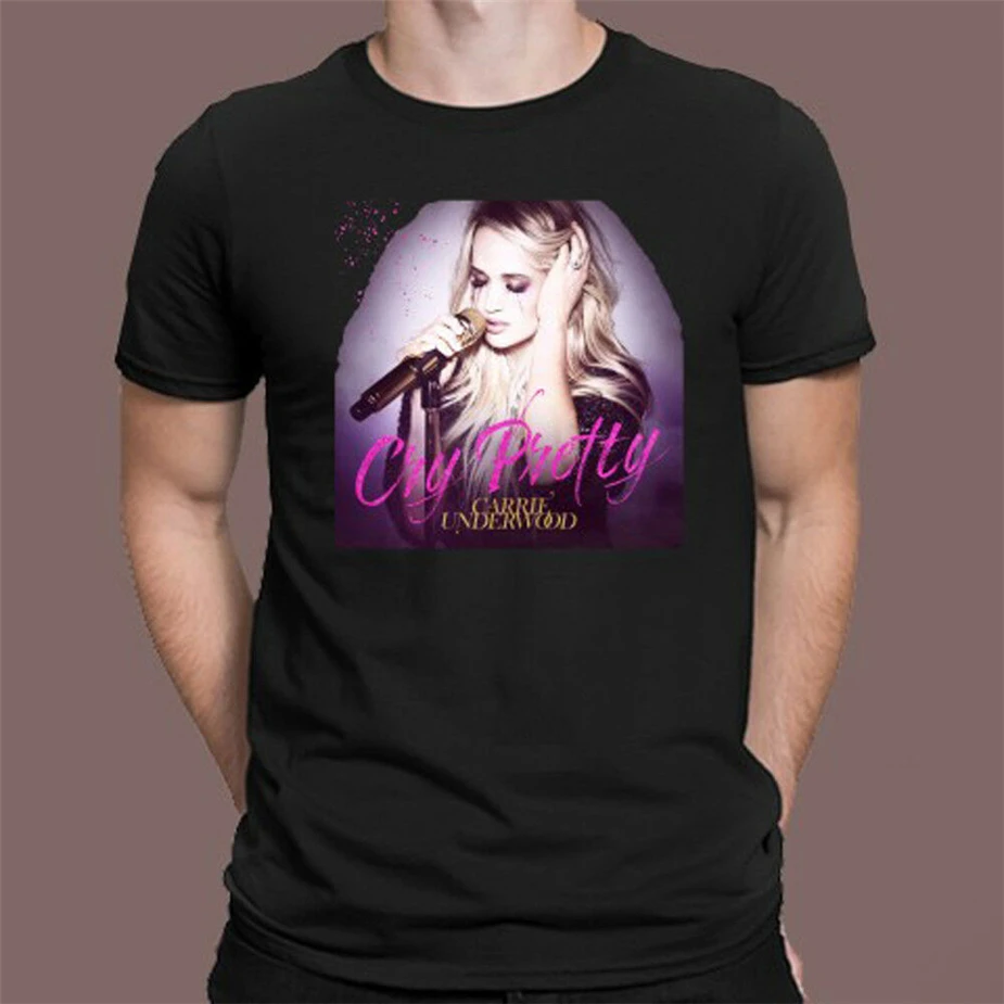 Черная футболка с изображением Кэрри Underwood Cry Pretty Album Men'S размер S M L Xl 2Xl 3Xl