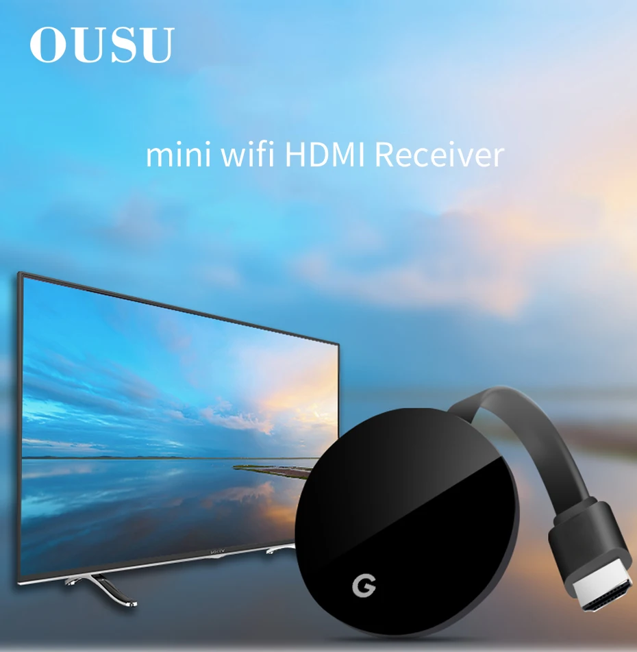 OUSU 1080P HDMI Беспроводной адаптер Bluetooth приемник аудио Miracast USB Bluetooth передатчик для 4K ТВ наушники проектор