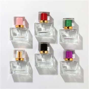 

Perfume Refillable Bottles Portable Glass Spray Atomizer Transparent Empty Liquid Container Cosmetic Storage Tools Wholesale