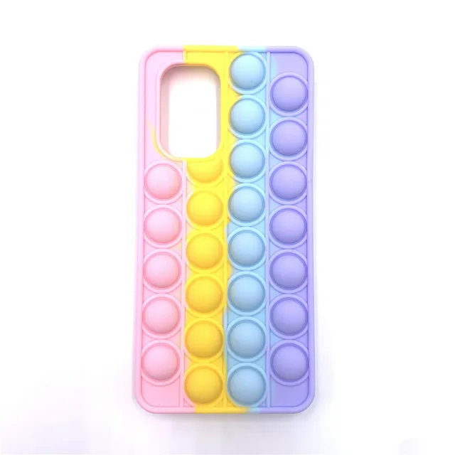 For Redmi Note 9 Pro 9S 7 8 Pro Push Pop Bubble Fidget Toy Soft Case for Redmi 9 9T 9C 9A Mi Poco X3 M3 Sensory Stress Reliver Redmi Note 10 Pro