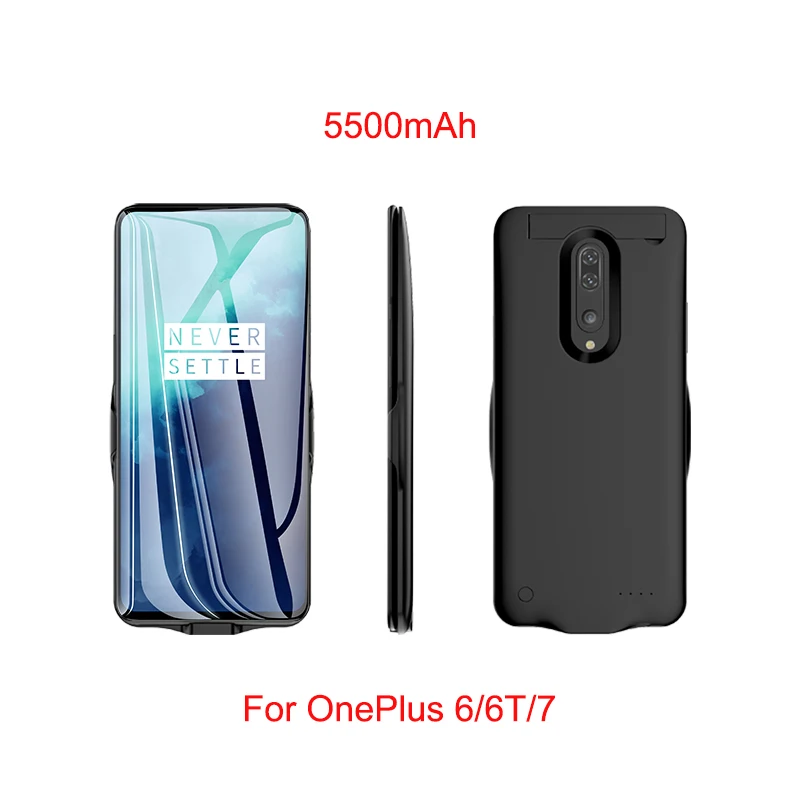 Чехол для зарядного устройства для Oneplus 7 T Pro чехол s One Plus 7 T чехол 6800 мАч чехол для зарядного устройства для Oneplus 7 7Pro 6 6T - Цвет: For Oneplus 7