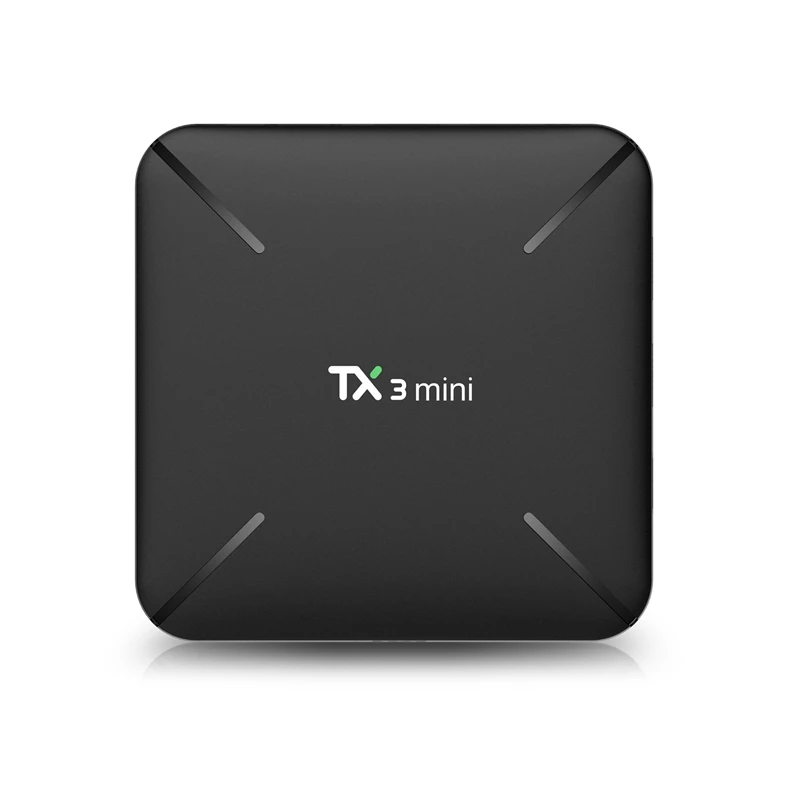 Black TX3 Мини Android 8,1 tv BOX 2 ГБ/16 ГБ S905W 2,4 ГГц WiFi HD медиаплеер - Цвет: Black