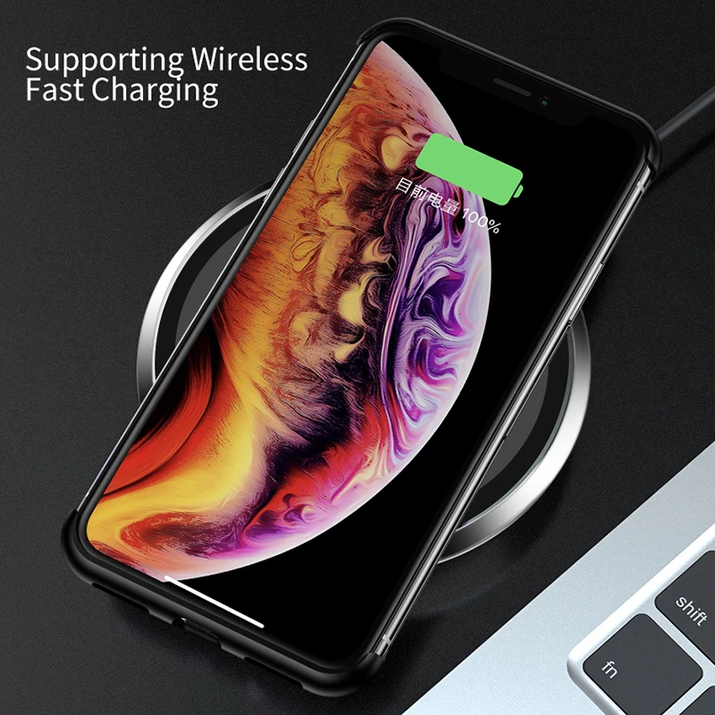Металлический чехол из закаленного стекла для iPhone 7 8 Plus X XR XS Max HD прозрачный чехол безрамный чехол для телефона для iPhone 11 Pro Max чехол