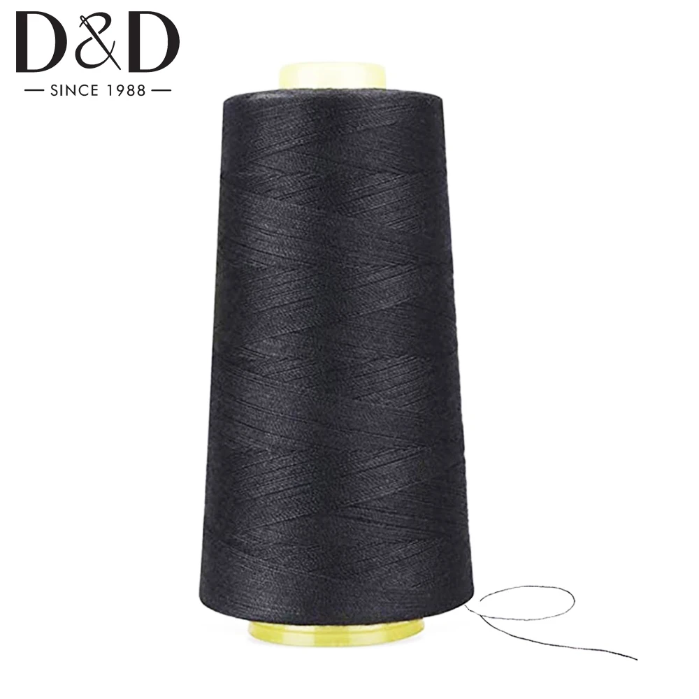 100% Polyester Sewing Thread Spools 3000M 40/2 Polyester Threads For Sewing  Sewing Machine And Hand Quilting Repair Works Black - AliExpress