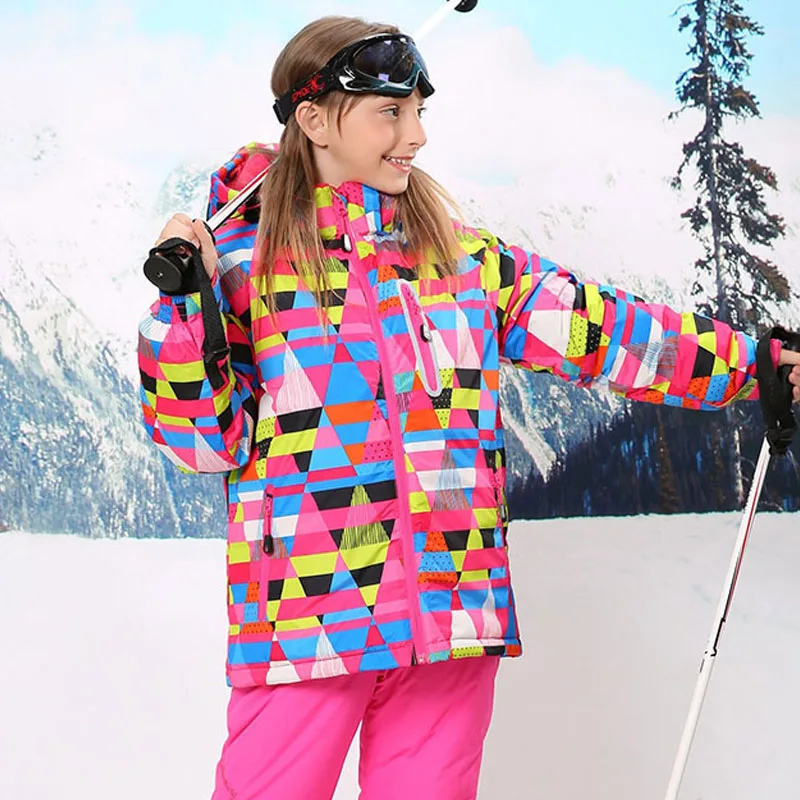 JiAmy Tuta da Neve per Bambini Giacche da Sci per Ragazzi e Ragazze Pagliaccetto Tuta da Sci Invernali Impermeabili Cappotti da Snowboard in Generale 