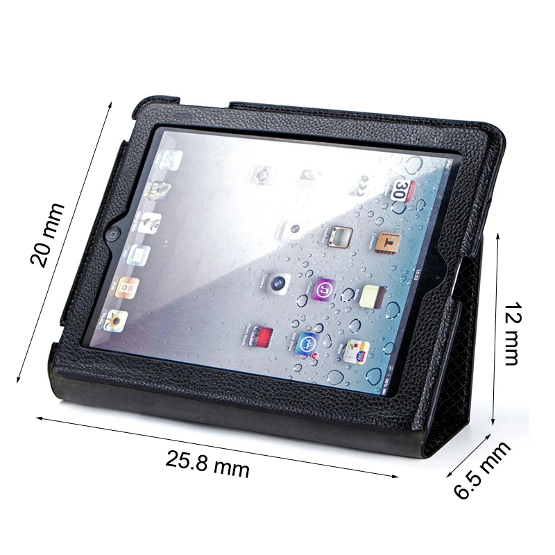 Для Apple iPad 2 9," кожаный мягкий чехол ультра тонкий умный флип-чехол противоударный ударопрочный пылезащитный чехол A1395 A1396