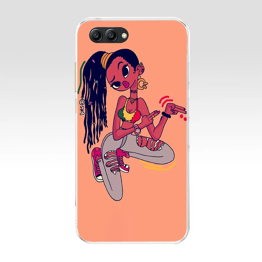 Coque de téléphone portable en TPU souple, 10AA, fille noire magique, Melanin Poppin, pour Huawei Honor 10 Lite 20 20 PRO Lite