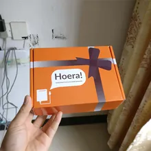 500 шт./лот Заказные почтовые коробки Гофрированная коробка с красочной печатью Упаковка Подарочная коробка