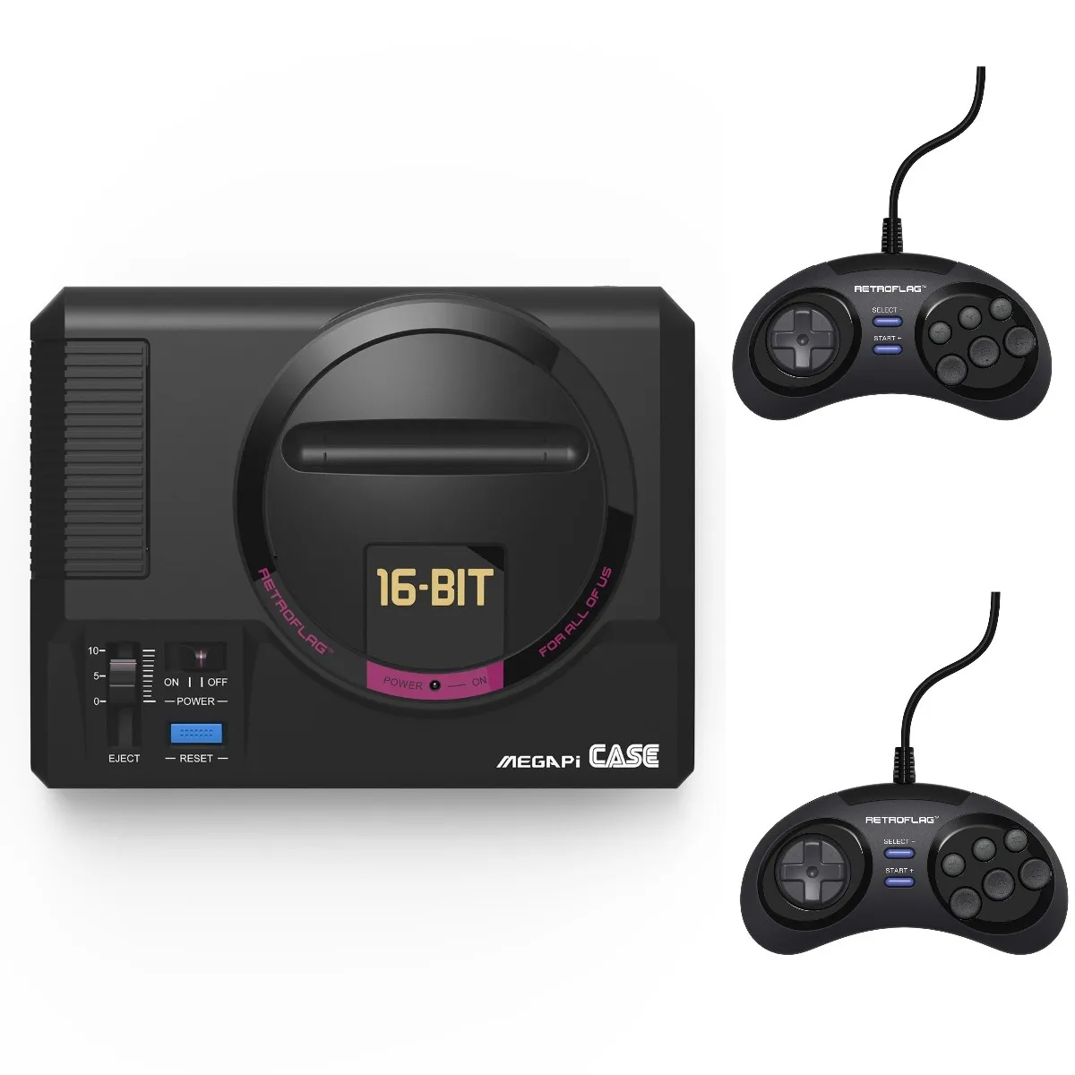Оригинальный чехол RETROFLAG MEGAPi с геймпадом для Raspberry pi 3 Model B + 3B Plus радиатором