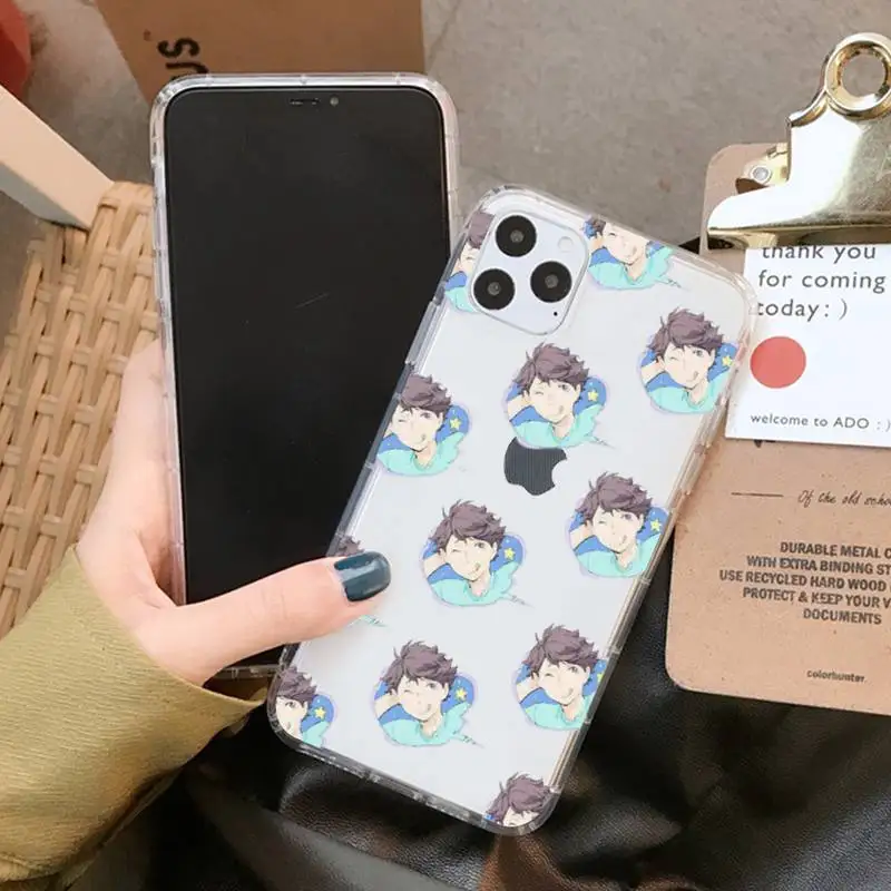 YNDFCNB Anime Haikyuu Oikawa Phone Case for iPhone 11 12 pro XS MAX 8 7 6 6S Plus X 5S SE 2020 XR cover