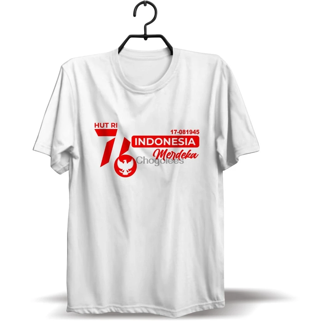 Сделанная на заказ футболка SABLON DTF DESAIN INDONESIA MERDEKA |