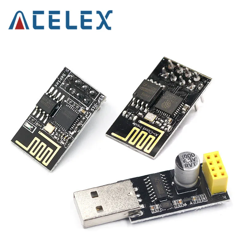 Адаптер программатора ESP01 UART GPIO0 Женский адаптер ESP8266 CH340G USB в последовательный